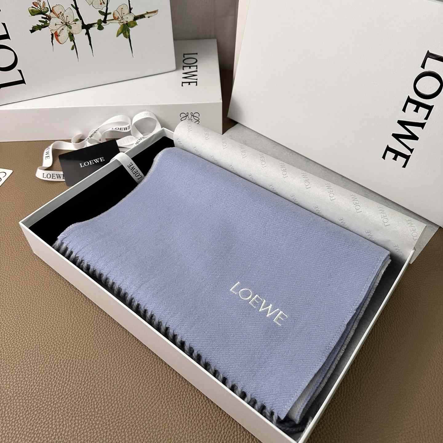 Loewe Scarf In Wool And Cashmere - DesignerGu