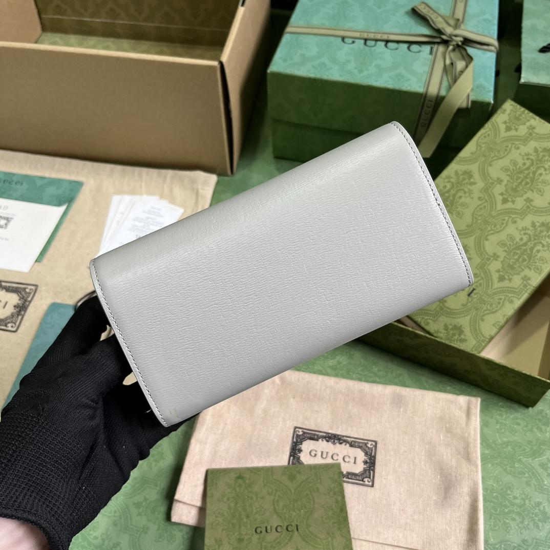 Gucci Continental Wallet With Gucci Script - DesignerGu