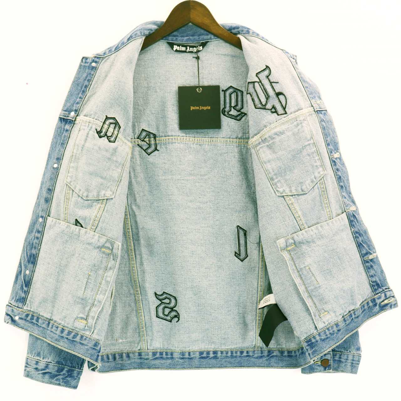  Palmangels Denim Jacket With Patches - DesignerGu