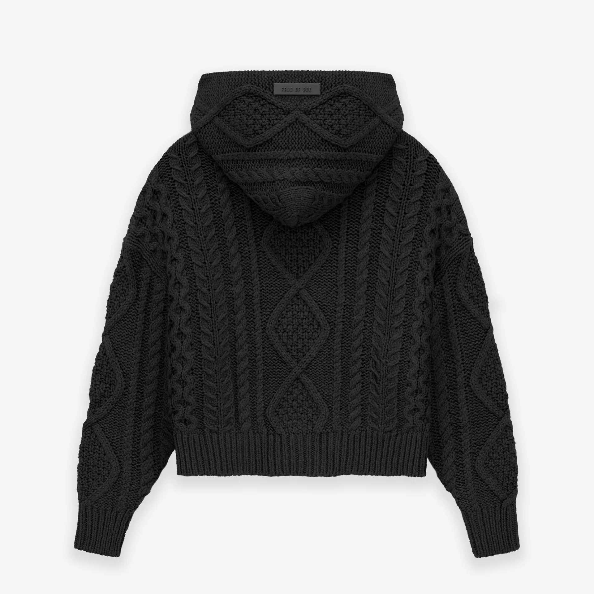 Fear Of God Essentials Cable Knit Hoodie - DesignerGu