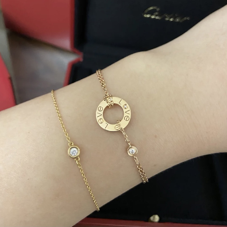 Cartier Love Bracelet,2 Diamonds - DesignerGu