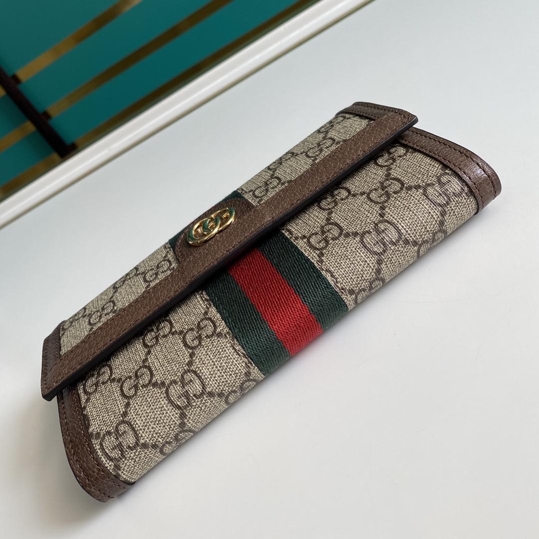 Gucci Ophidia GG Continental Wallet - DesignerGu