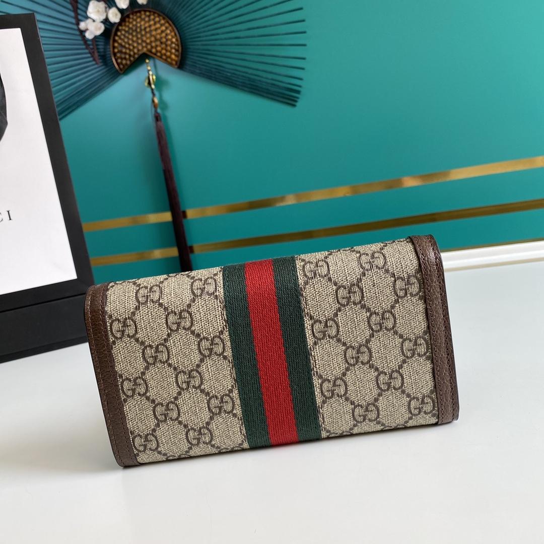 Gucci Ophidia GG Continental Wallet - DesignerGu