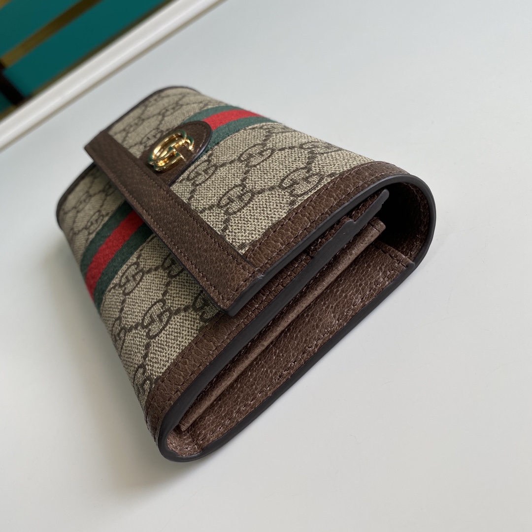 Gucci Ophidia GG Continental Wallet - DesignerGu