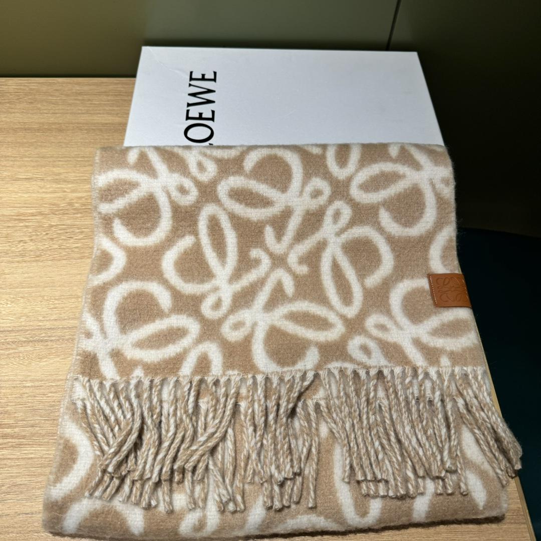 Loewe Anagram Scarf In Alpaca And Wool - DesignerGu