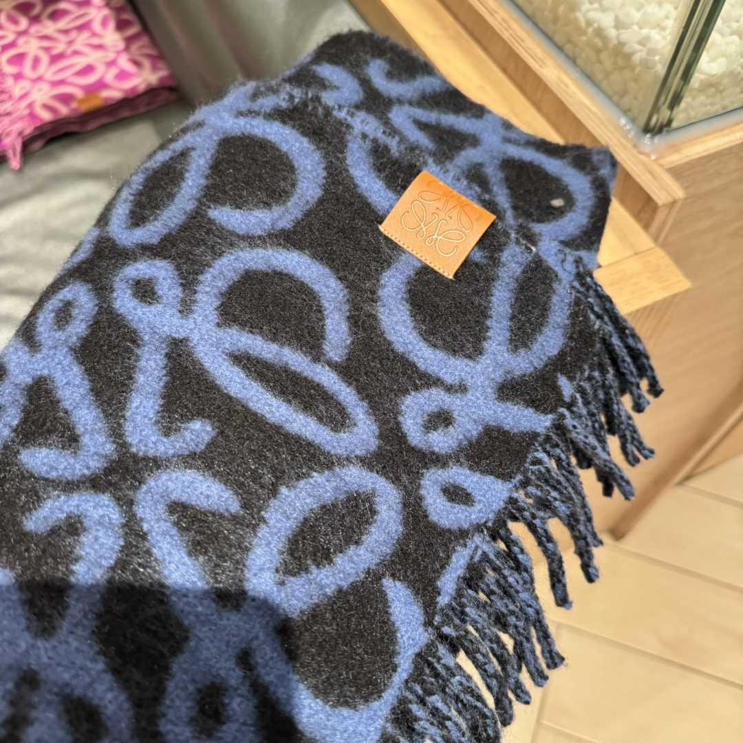 Loewe Anagram Scarf In Alpaca And Wool - DesignerGu