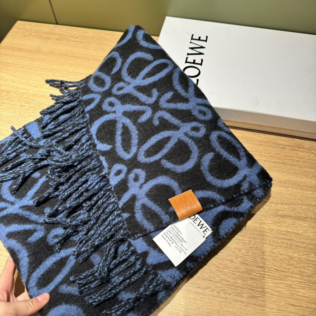 Loewe Anagram Scarf In Alpaca And Wool - DesignerGu