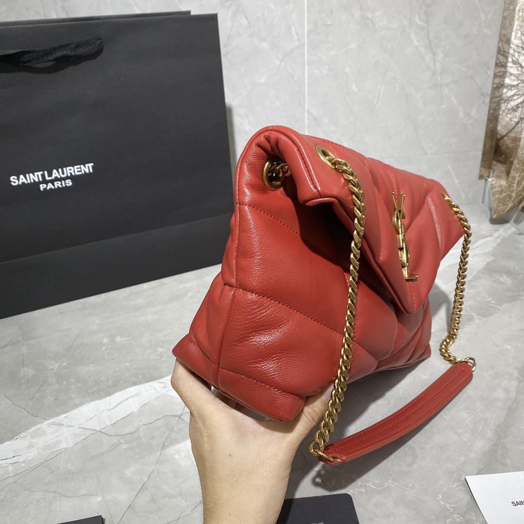 Saint Laurent Puffer Small In Nappa Leather (29x17x11cm) - DesignerGu