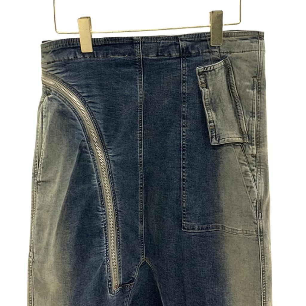 Rick Owens Drkshdw Aircut Washed Denim Shorts - DesignerGu