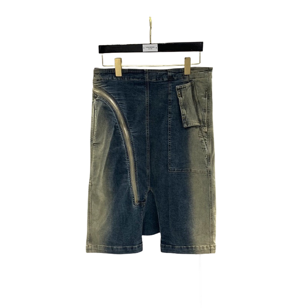 Rick Owens Drkshdw Aircut Washed Denim Shorts - DesignerGu