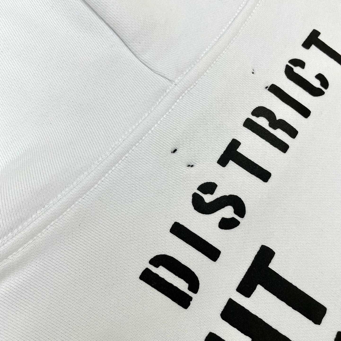 Amiri Military Specs Stencil Hoodie 'White' - DesignerGu