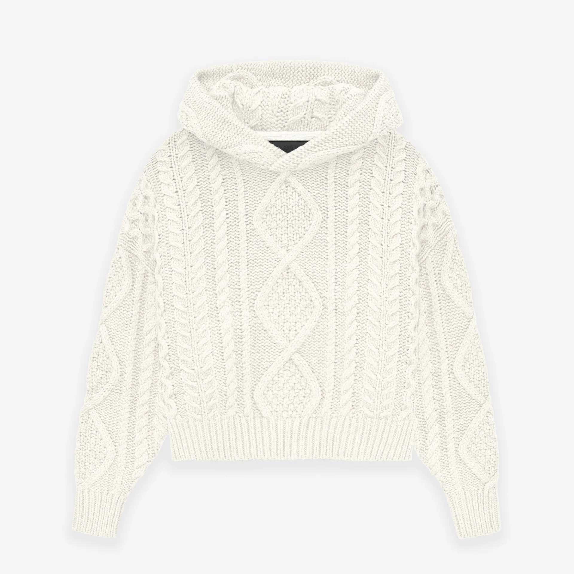 Fear Of God Essentials Cable Knit Hoodie - DesignerGu