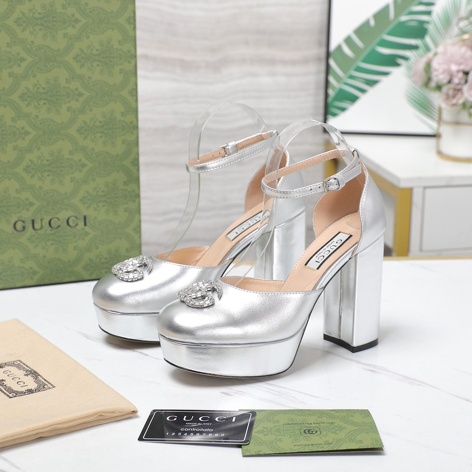 Gucci Women's Platform Pump With Double G - DesignerGu