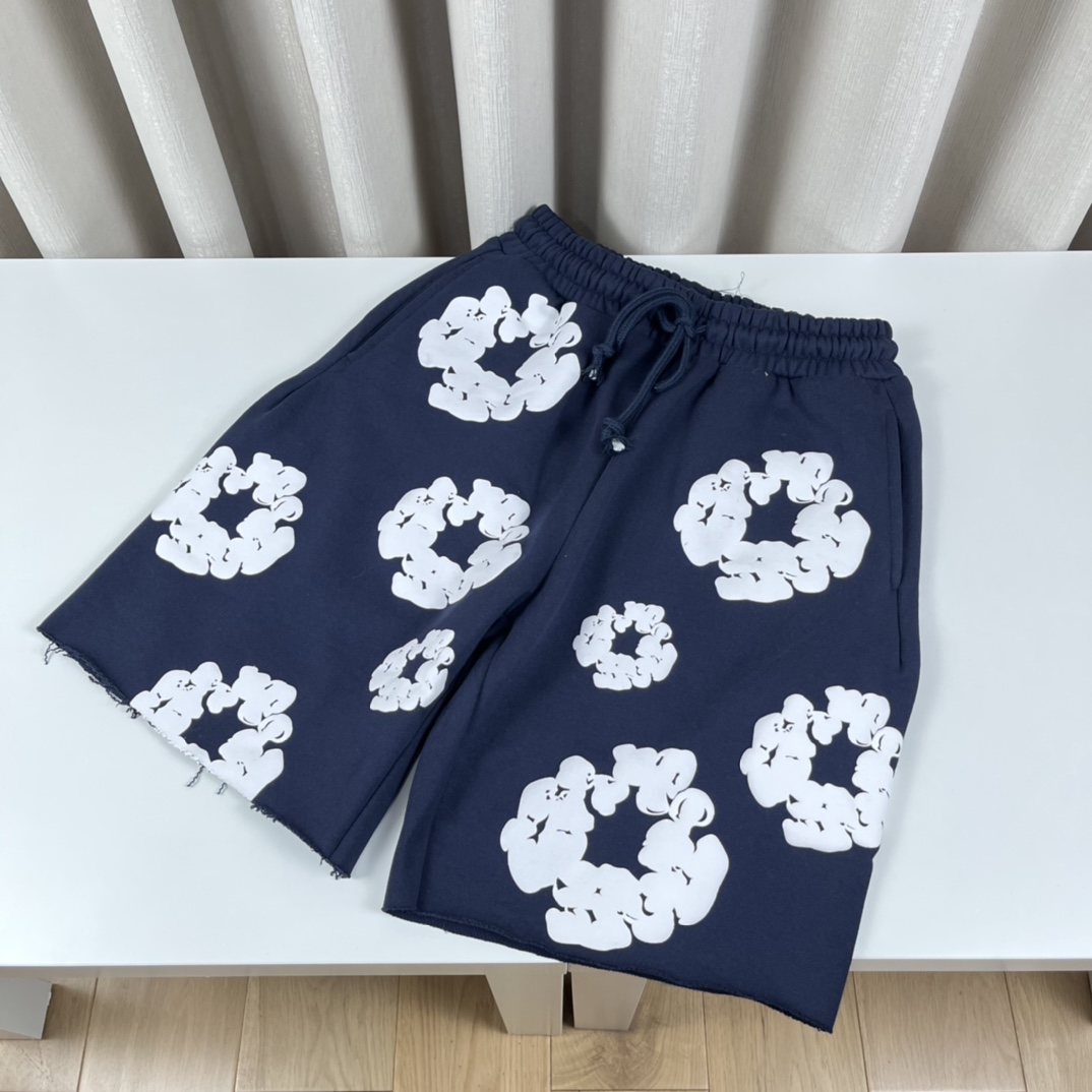 Ready Made x Denim Tears Cotton Wreath Sweat Shorts - DesignerGu