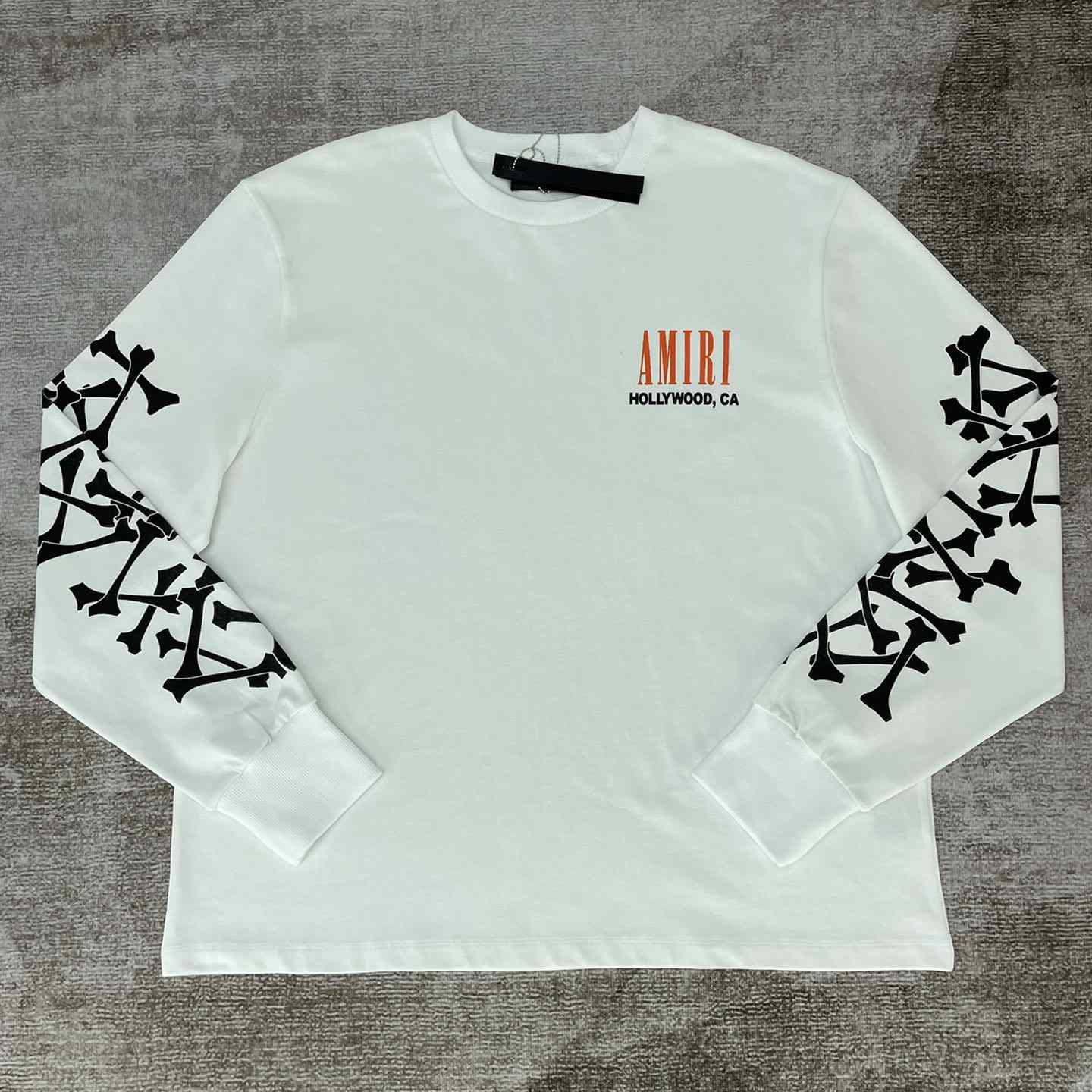 Amiri Bones Long-Sleeve Tee - DesignerGu