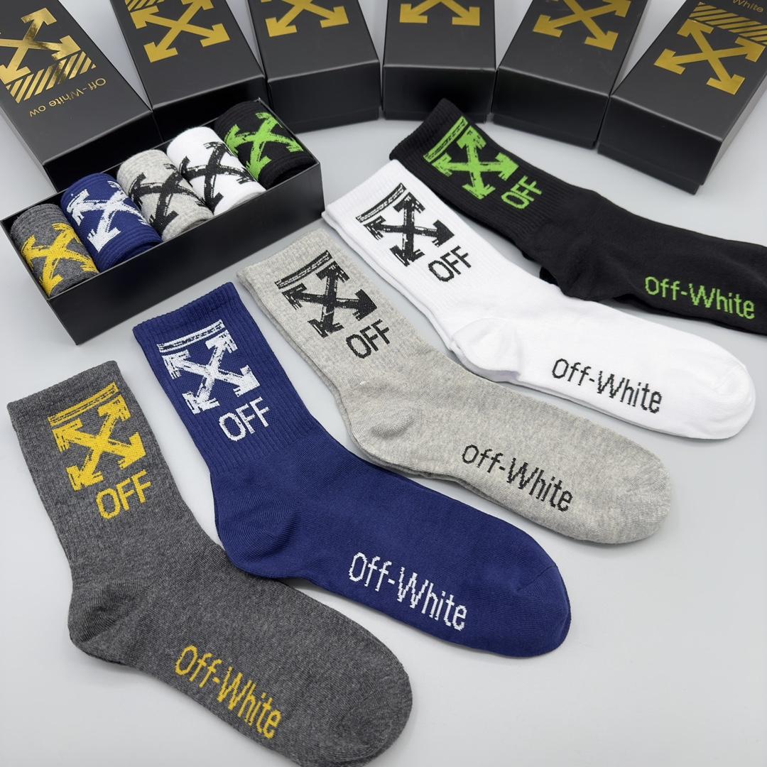 Off White Socks/Box - DesignerGu