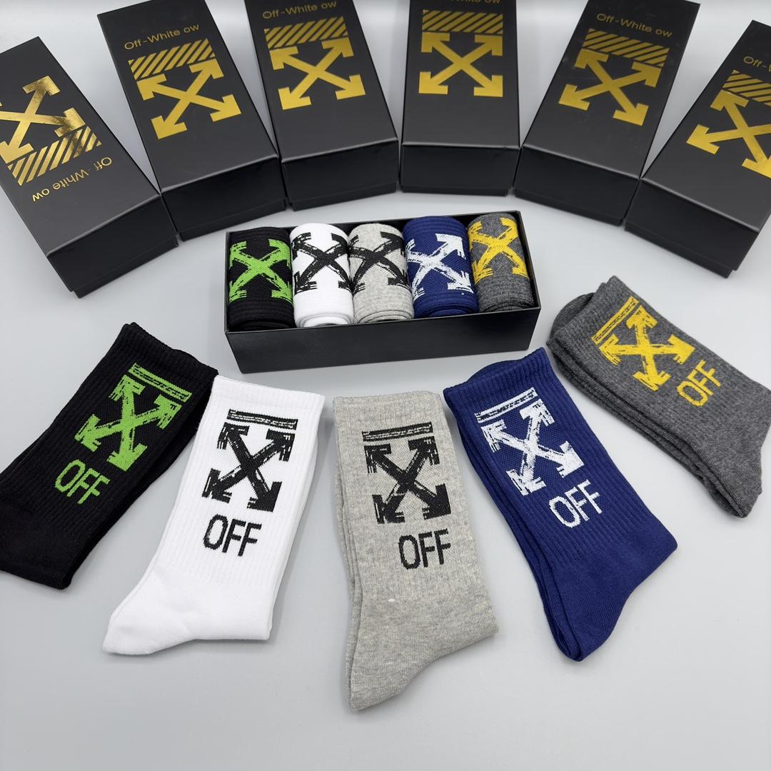 Off White Socks/Box - DesignerGu