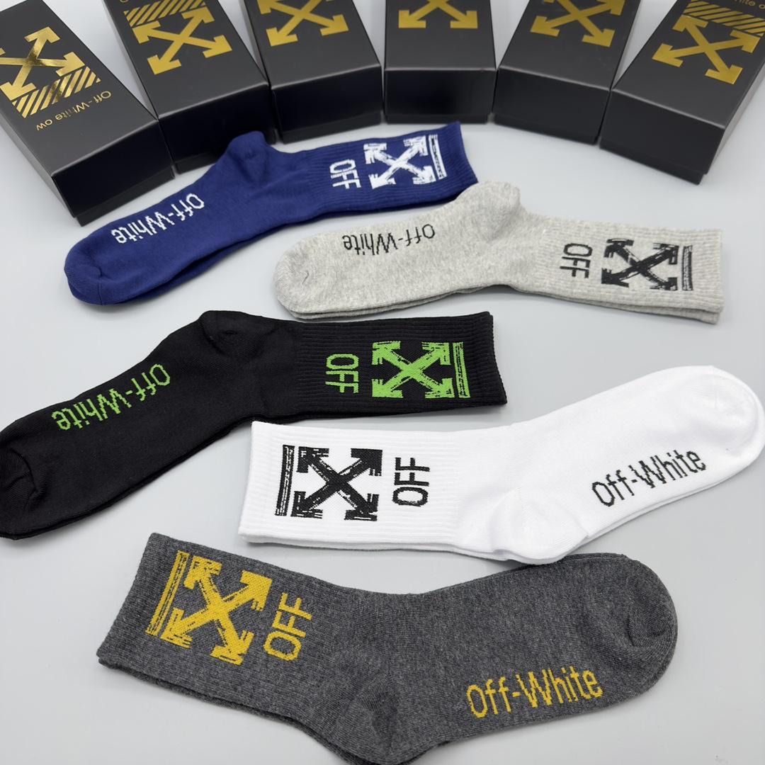 Off White Socks/Box - DesignerGu