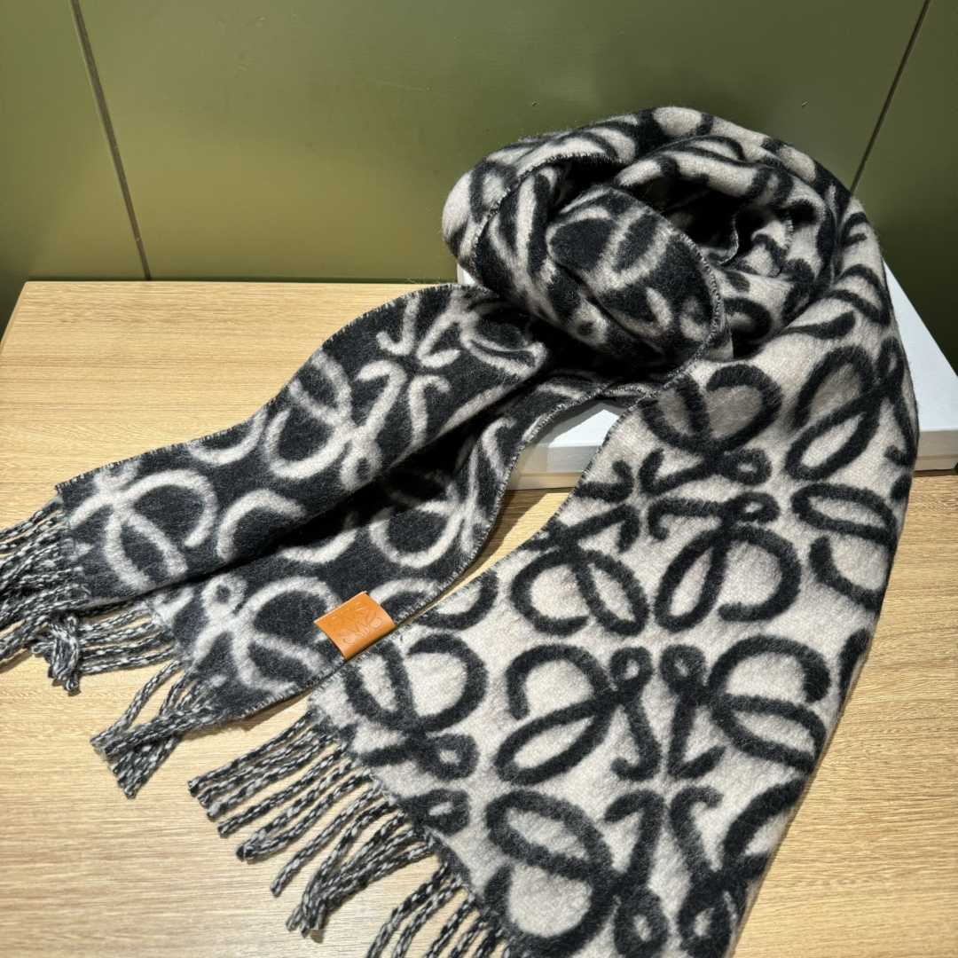 Loewe Anagram Scarf In Alpaca And Wool - DesignerGu