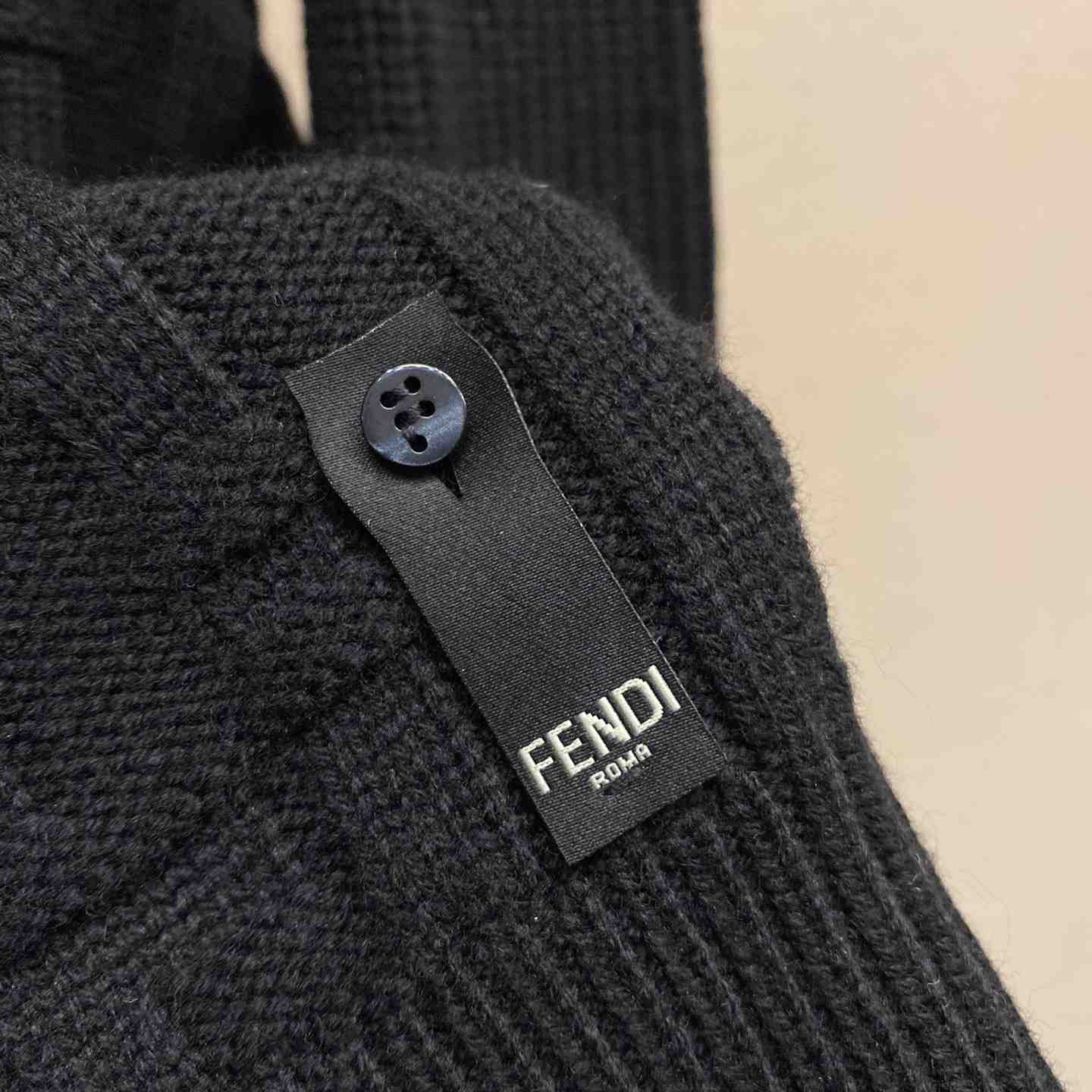 Fendi Black Wool Pullover - DesignerGu