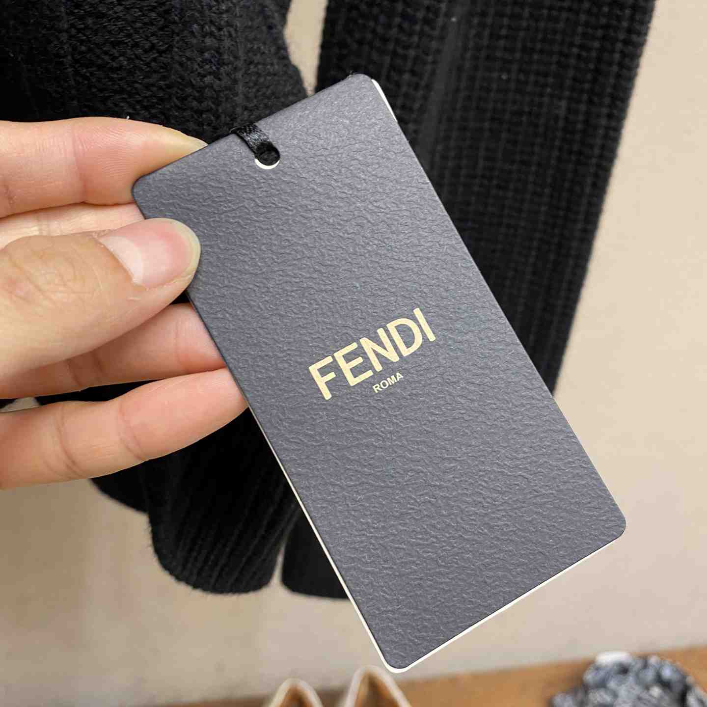 Fendi Black Wool Pullover - DesignerGu