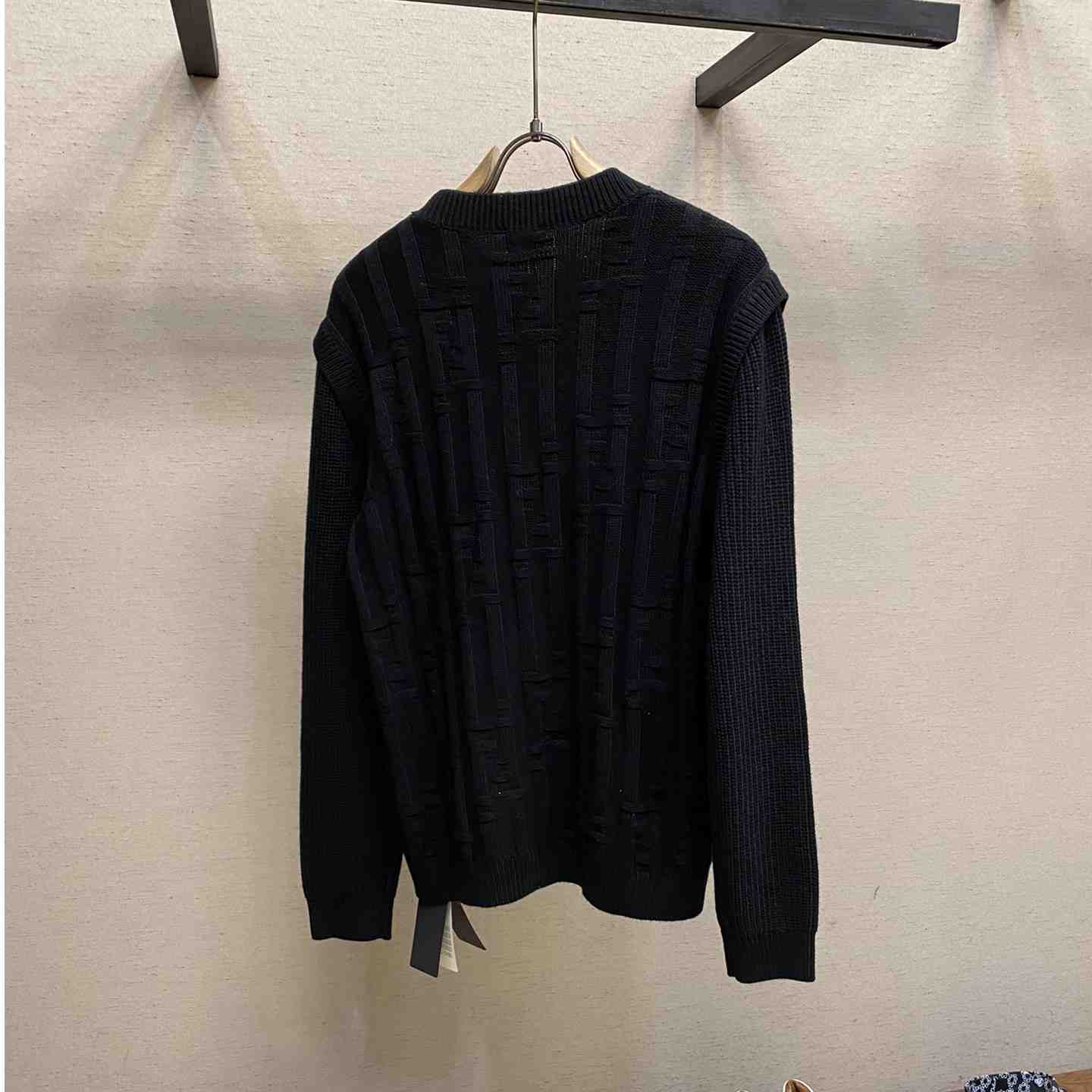 Fendi Black Wool Pullover - DesignerGu