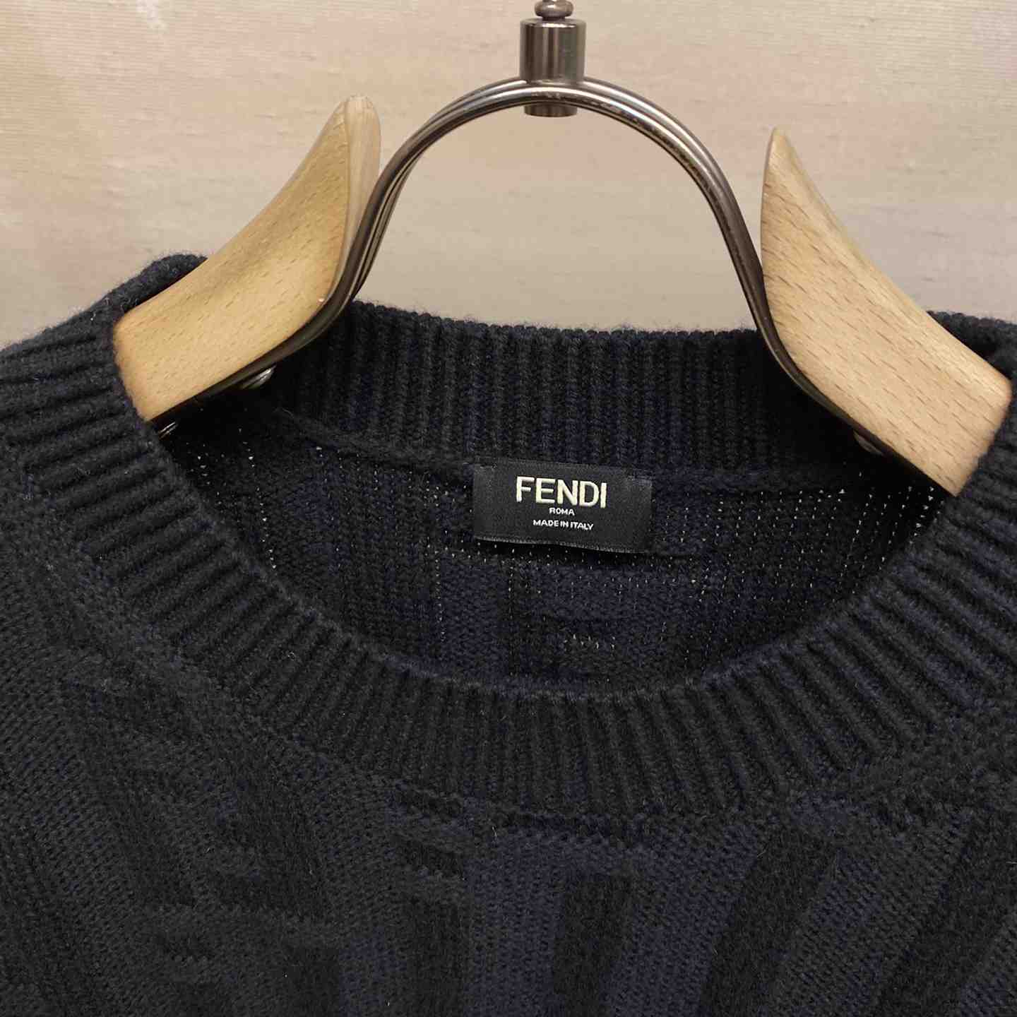 Fendi Black Wool Pullover - DesignerGu