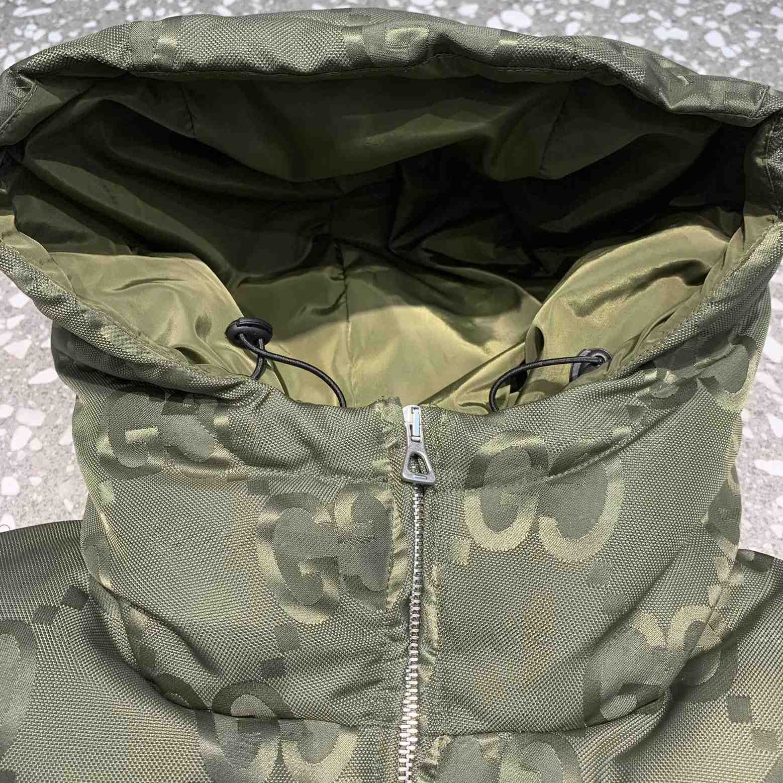 Gucci Jumbo GG Canvas Down Jacket - DesignerGu