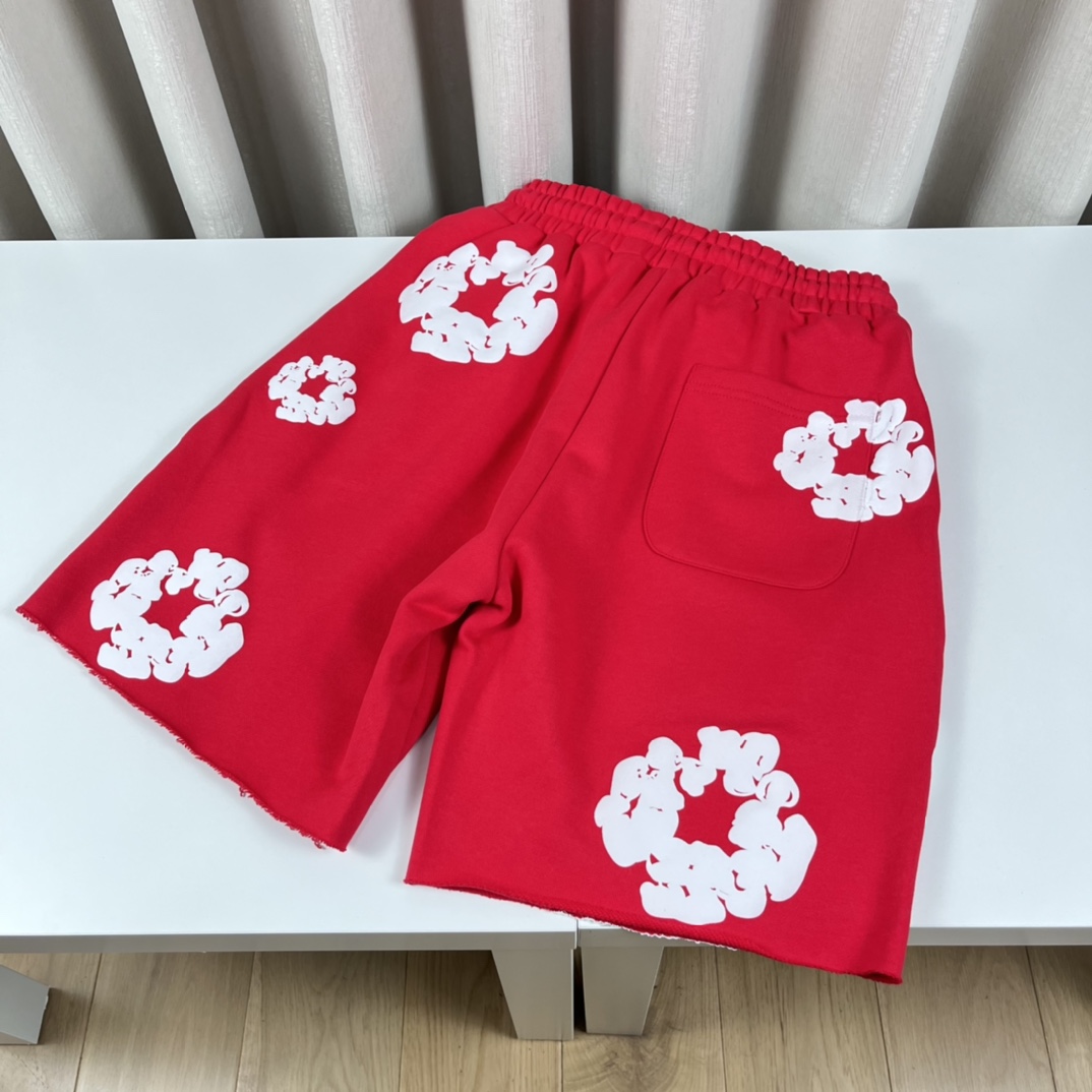 Ready Made x Denim Tears Cotton Wreath Sweat Shorts - DesignerGu