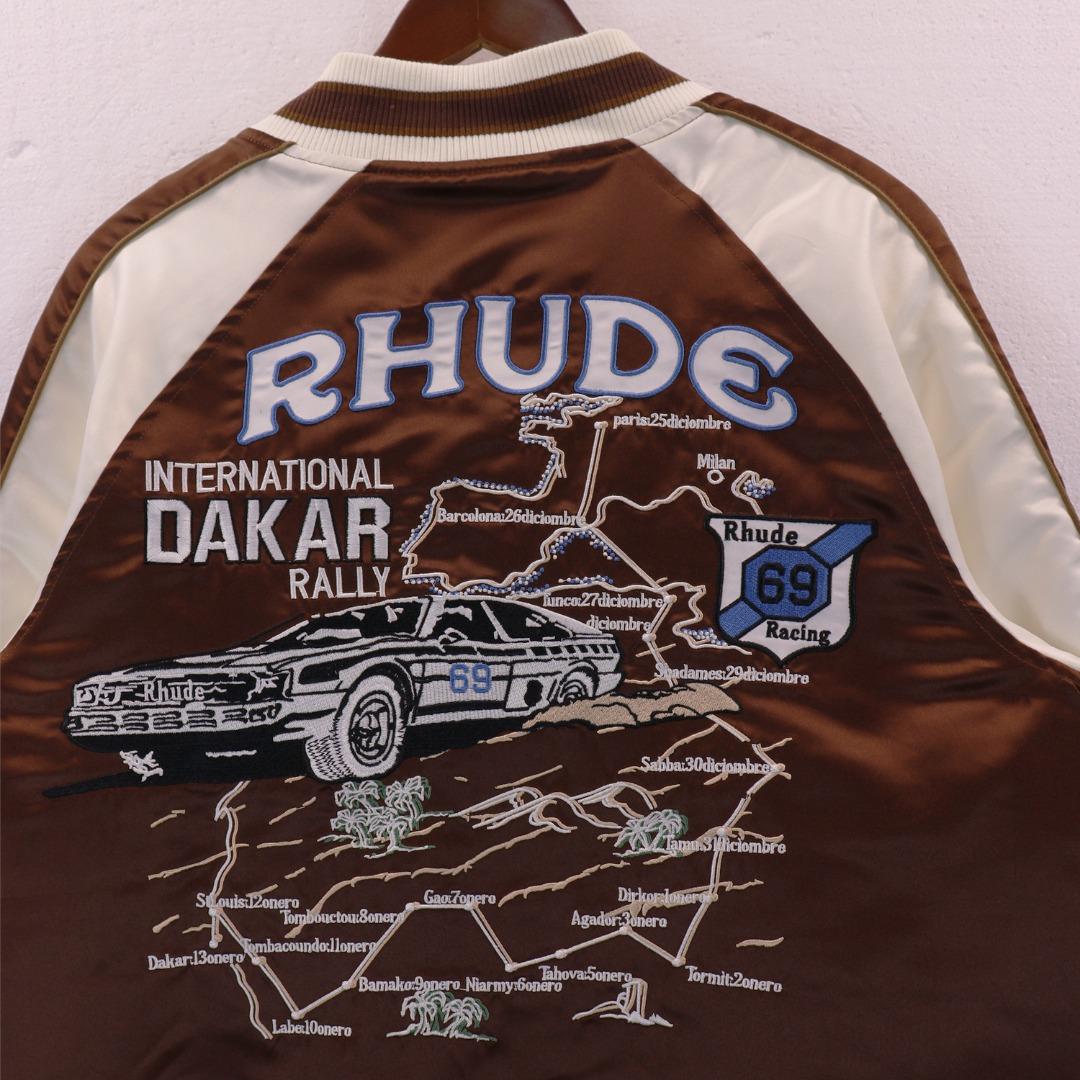 Rhude Souvenier Jacket In Brown - DesignerGu