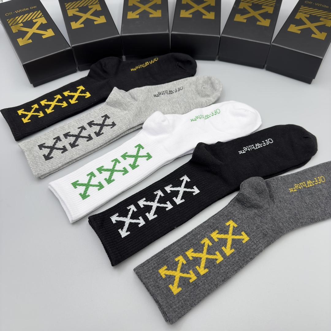 Off White Socks/Box - DesignerGu