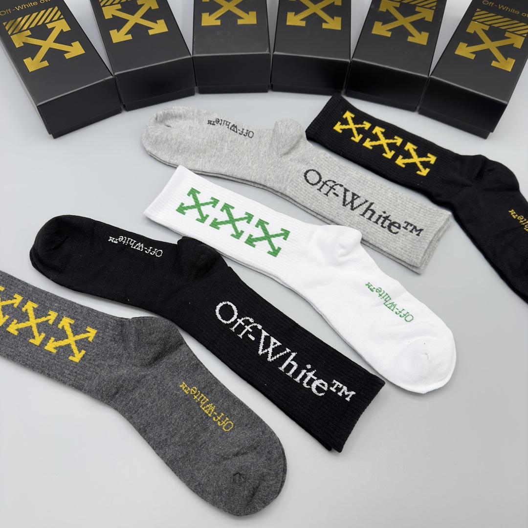 Off White Socks/Box - DesignerGu