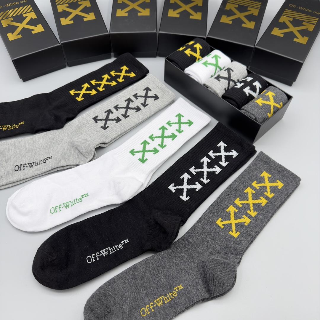 Off White Socks/Box - DesignerGu