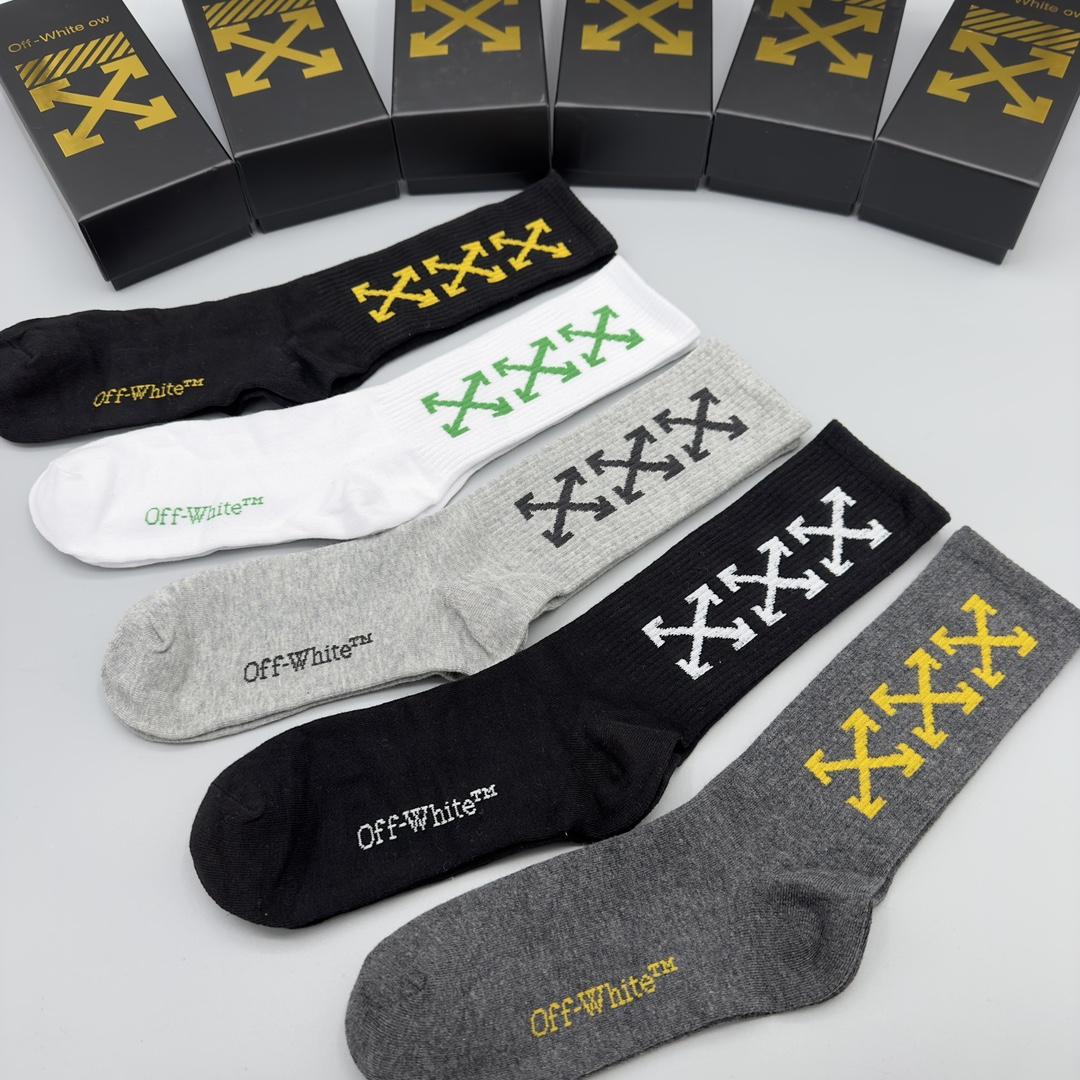 Off White Socks/Box - DesignerGu