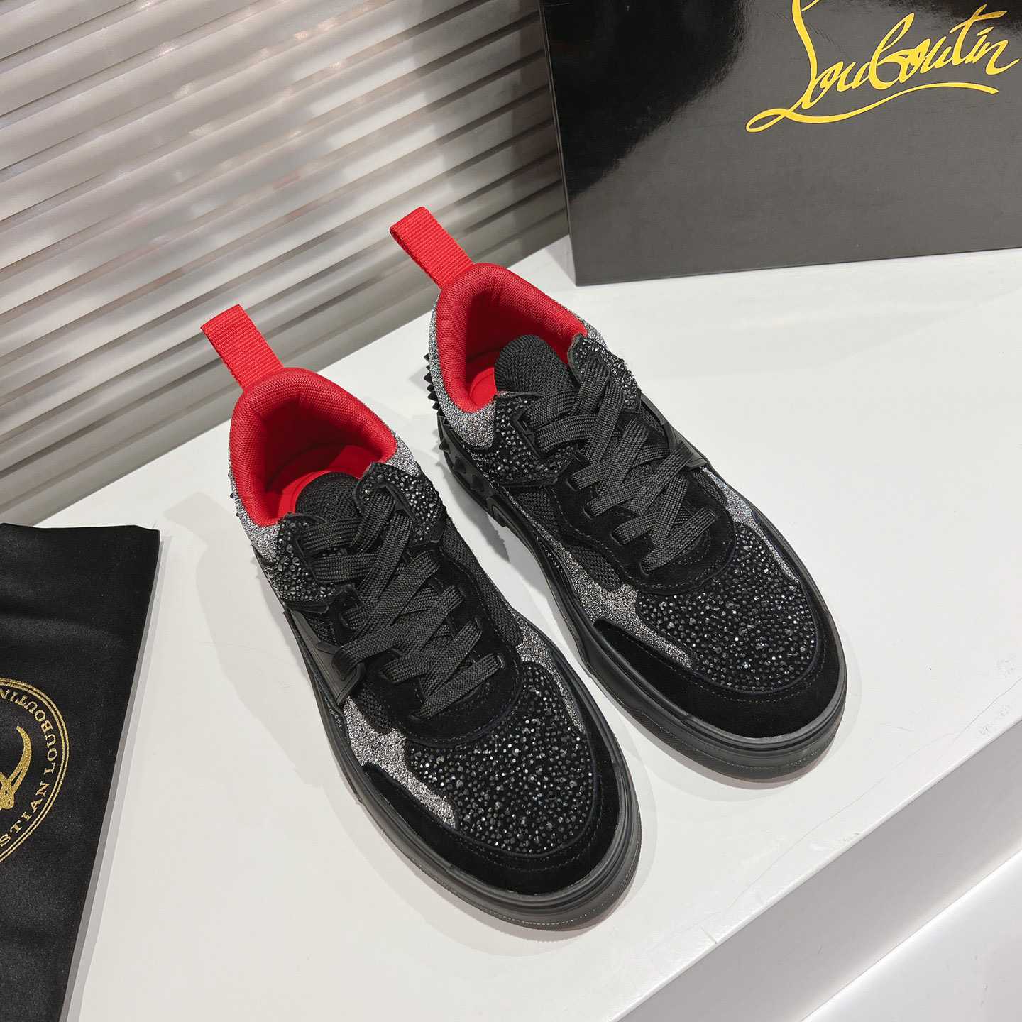 Christian Louboutin Astroloubi Strass Sneakers - DesignerGu