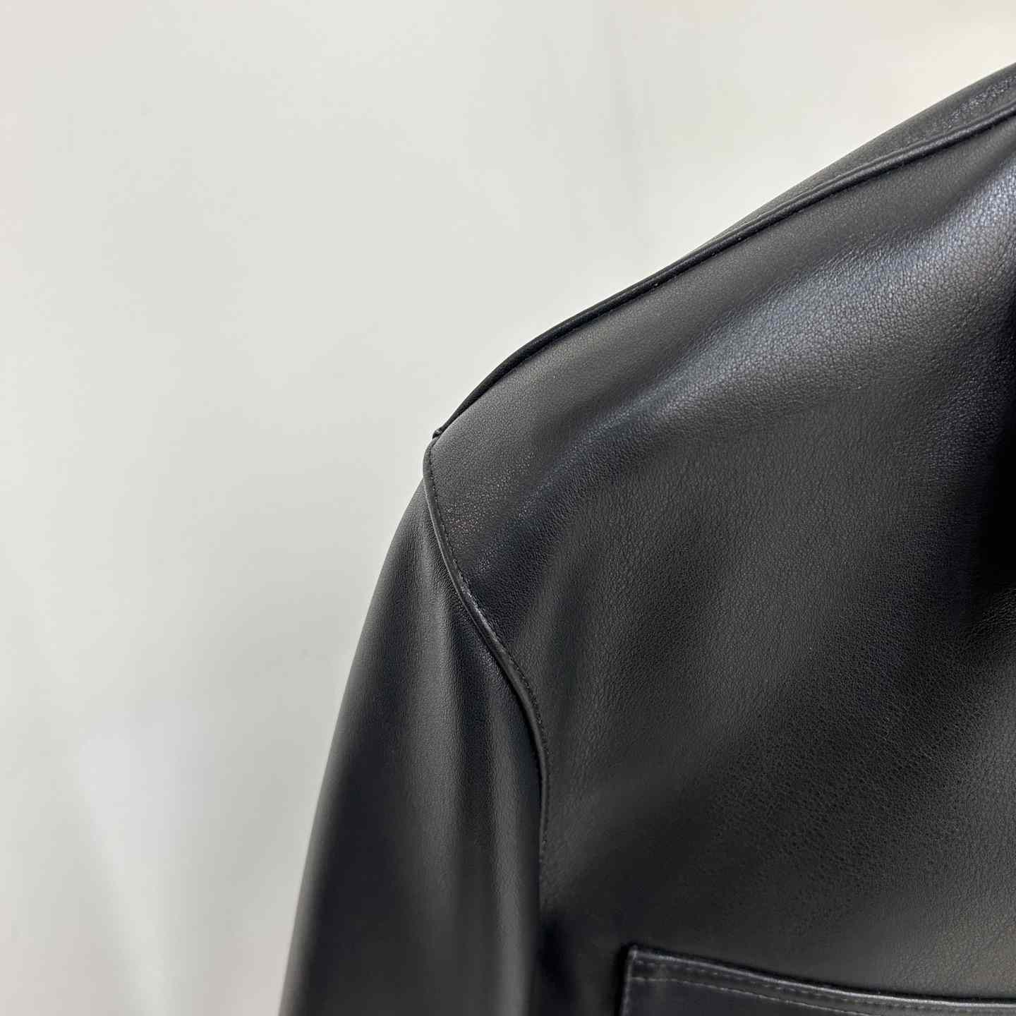 Chrome Heart Leather Patched Leather Jacket - DesignerGu