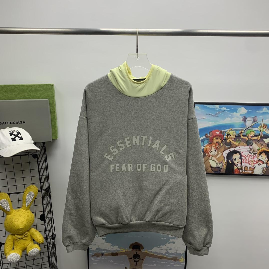 Fear Of God Essentials Logo-print Hoodie - DesignerGu