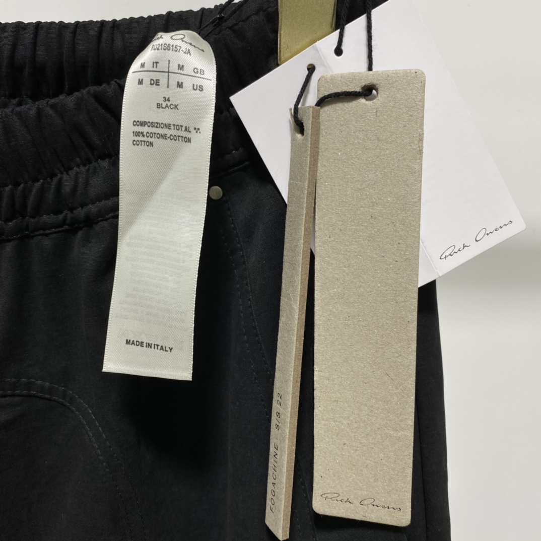 Rick Owens Black Bauhaus Cargo Pants - DesignerGu