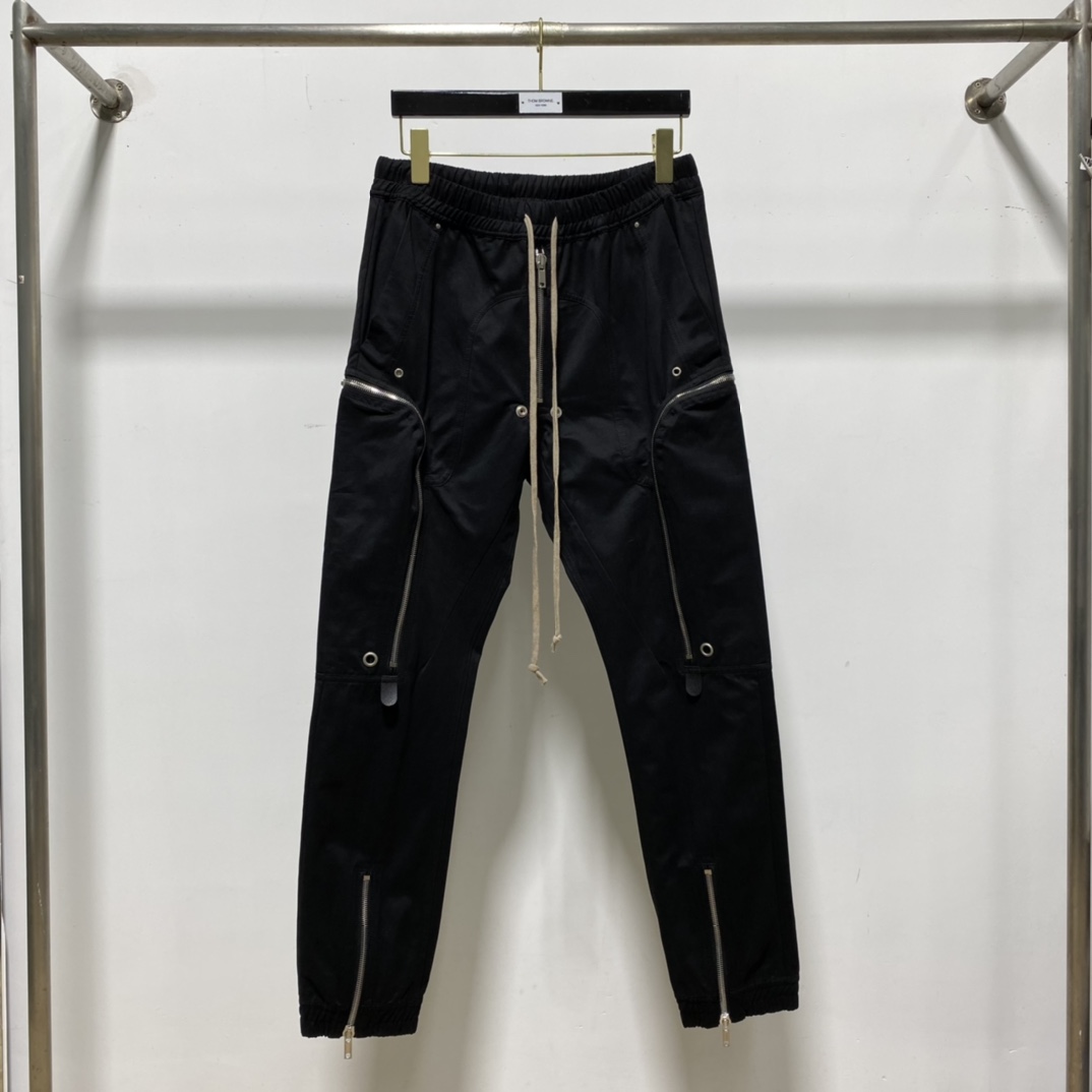 Rick Owens Black Bauhaus Cargo Pants - DesignerGu