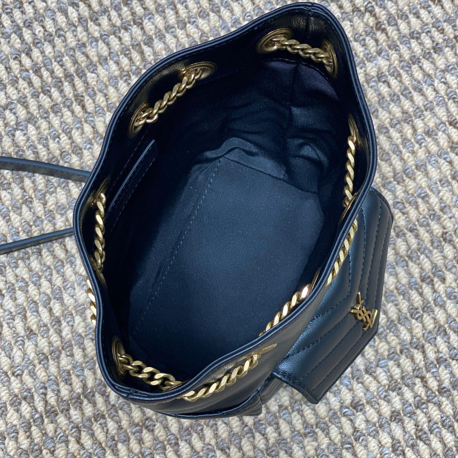 Saint Laurent Joe Mini Bucket Bag In Quilted Lambskin  - DesignerGu