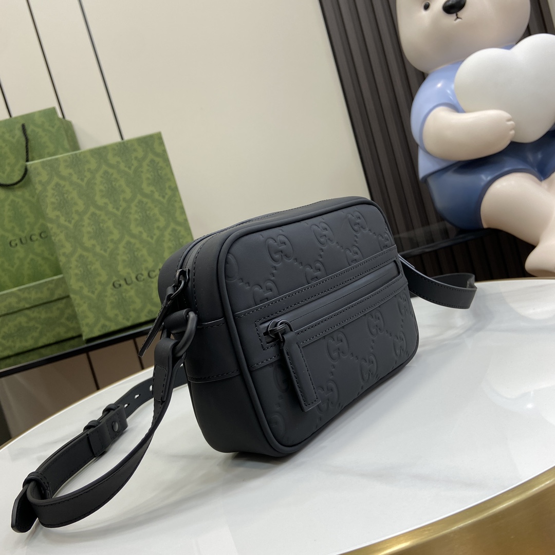 Gucci GG Rubber-effect Mini Shoulder Bag - DesignerGu