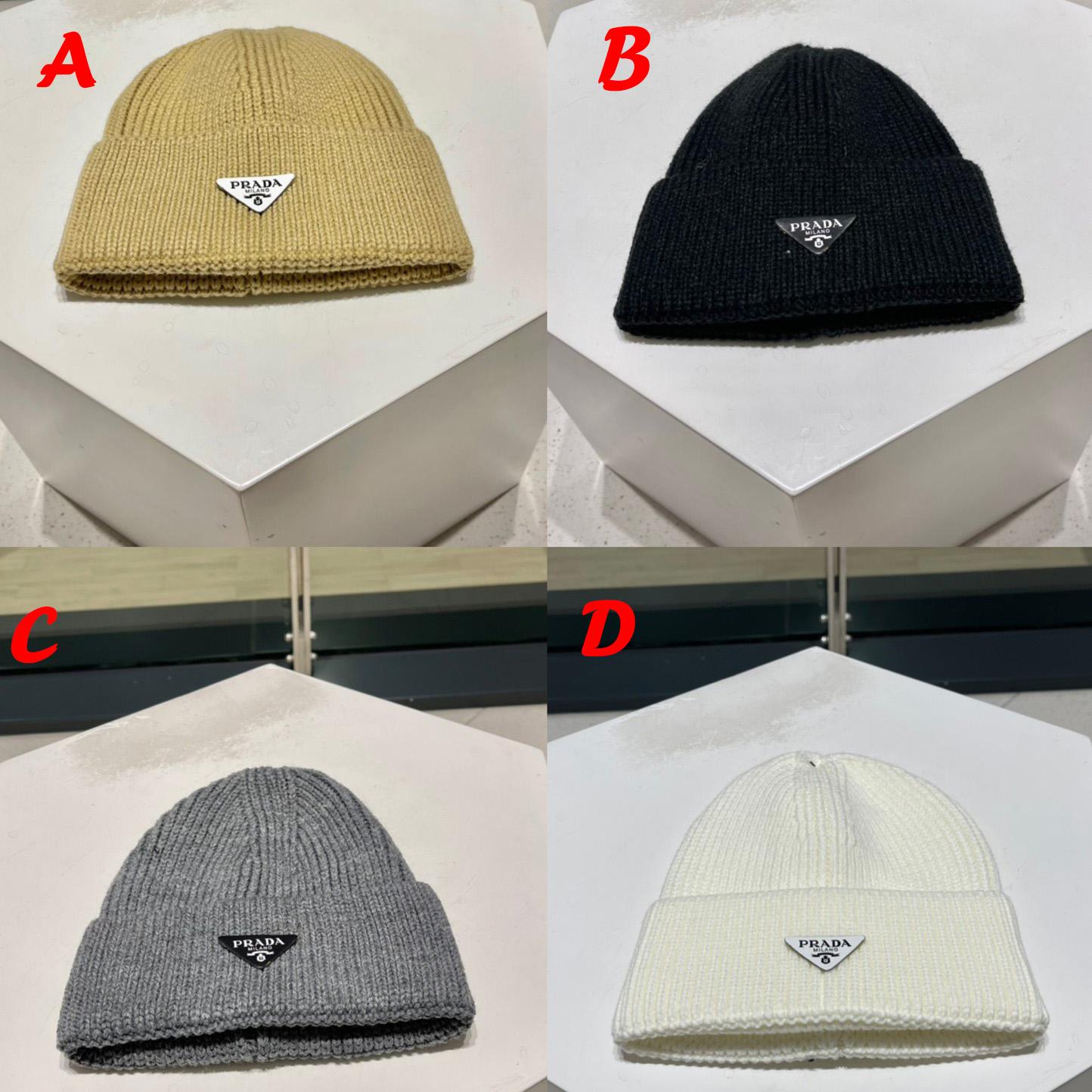 Prada Wool And Cashmere Beanie - DesignerGu