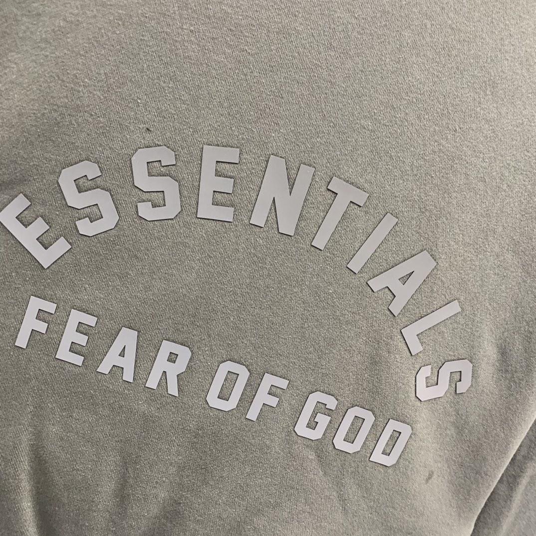 Fear Of God Essentials Logo-print Hoodie - DesignerGu