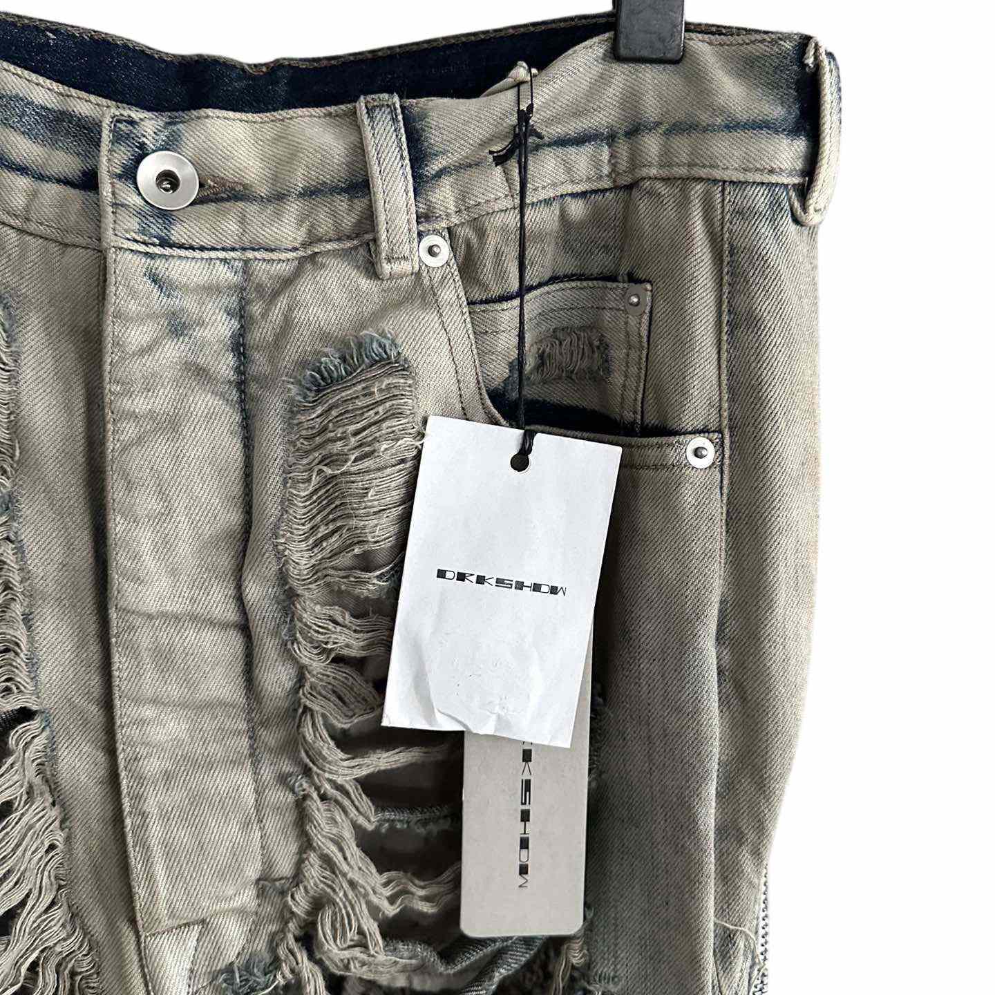 Rick Owens Distressed-finish Slim-cut Jeans - DesignerGu