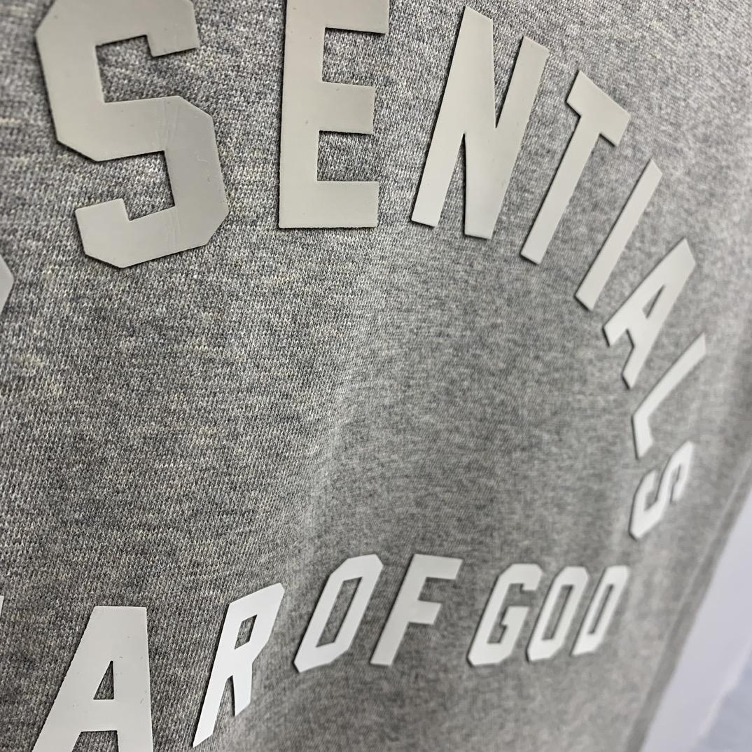 Fear Of God Essentials Logo-print Hoodie - DesignerGu