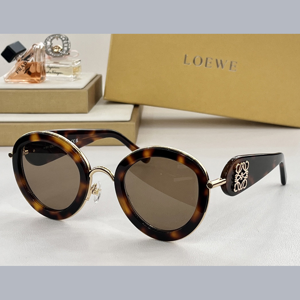 Loewe Metal Daisy Sunglasses In Acetate In Metal - DesignerGu