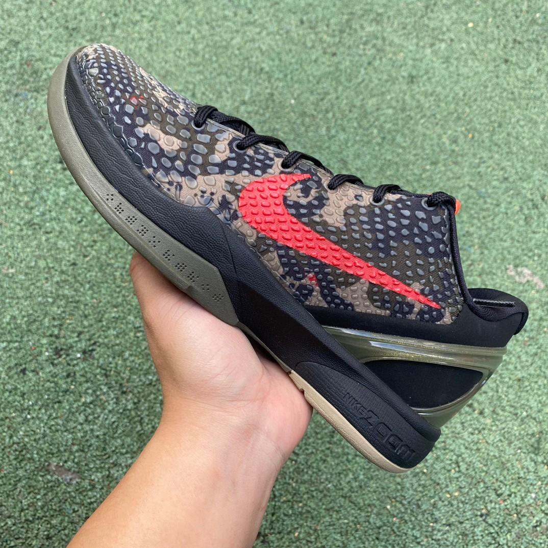 Nike Zoom Kobe 6 Italian Camo Crimson Black Sneakers      - DesignerGu