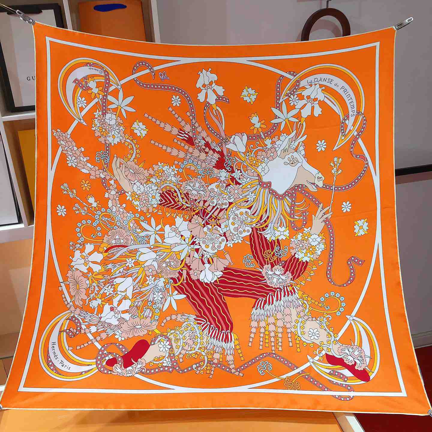 Hermes La Danse Du Printemps Scarf   90cm - DesignerGu