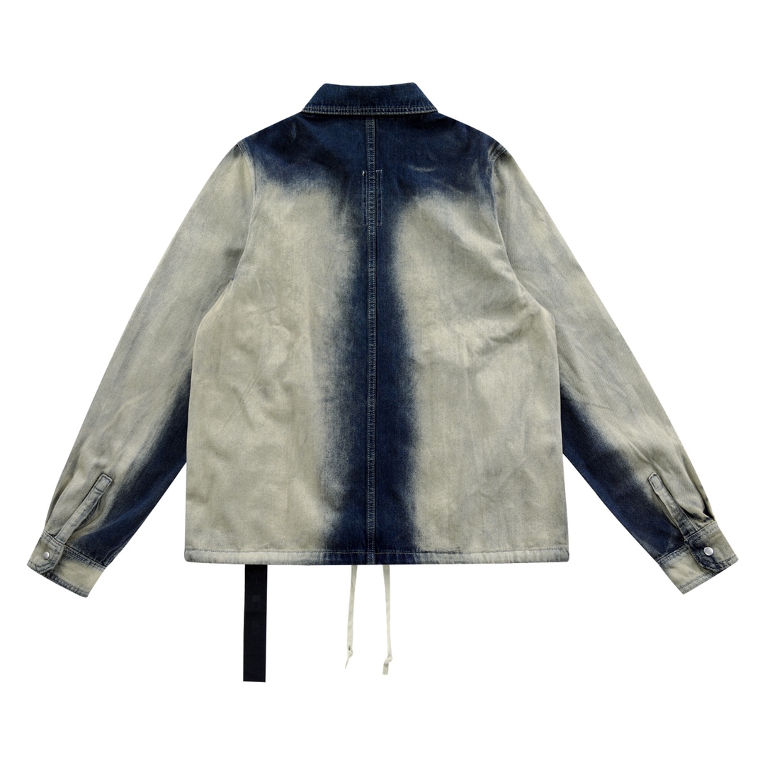 Rick Owens Drkshdw Faded Denim Jacket - DesignerGu