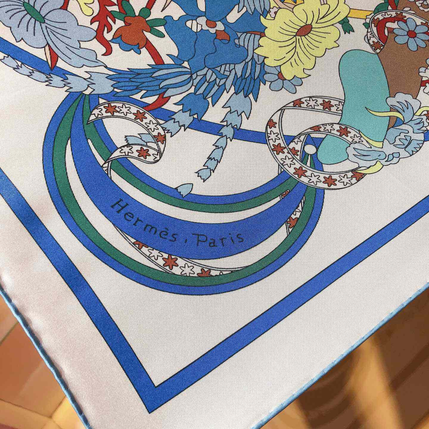 Hermes La Danse Du Printemps Scarf   90cm - DesignerGu